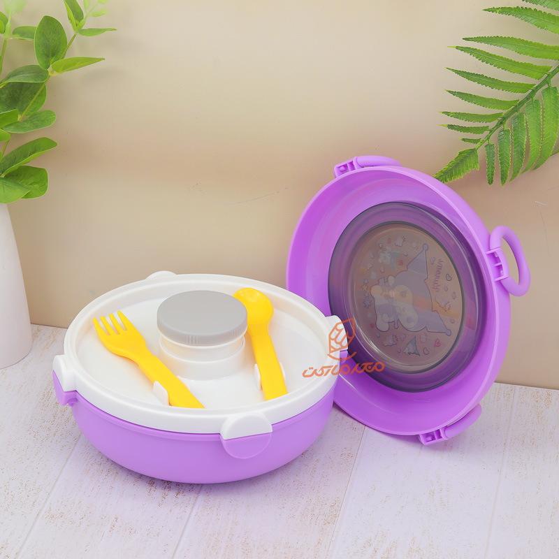 ظرف غذا 2 طبقه دایره طرح کرومی TQH-3114 (2).jpg