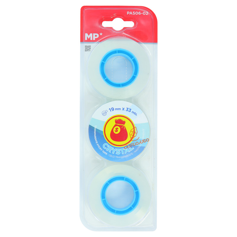 چسب نواری ۳ عددی MP مدل PA-506 مناسب بسته‌بندی و استفاده اداری