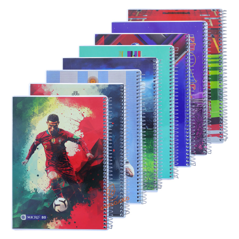 دفتر 80 برگ طرح فوتبال C55 میکرو MICRO