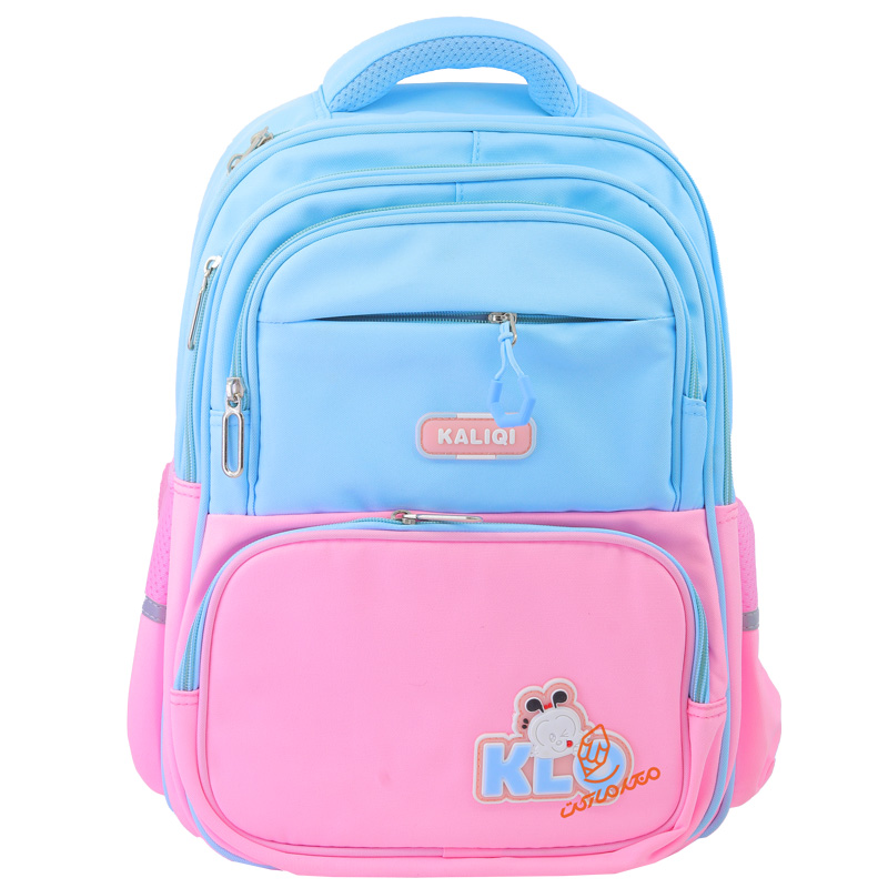 کوله پشتی بچگانه دو رنگ 3 زیپ کد 8112 KALIQI (1).jpg