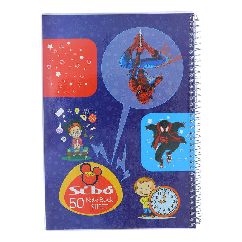 دفتر 50 برگ حاشیه دار طرح اسپایدرمن B17 سیبو SIBO (3).jpg