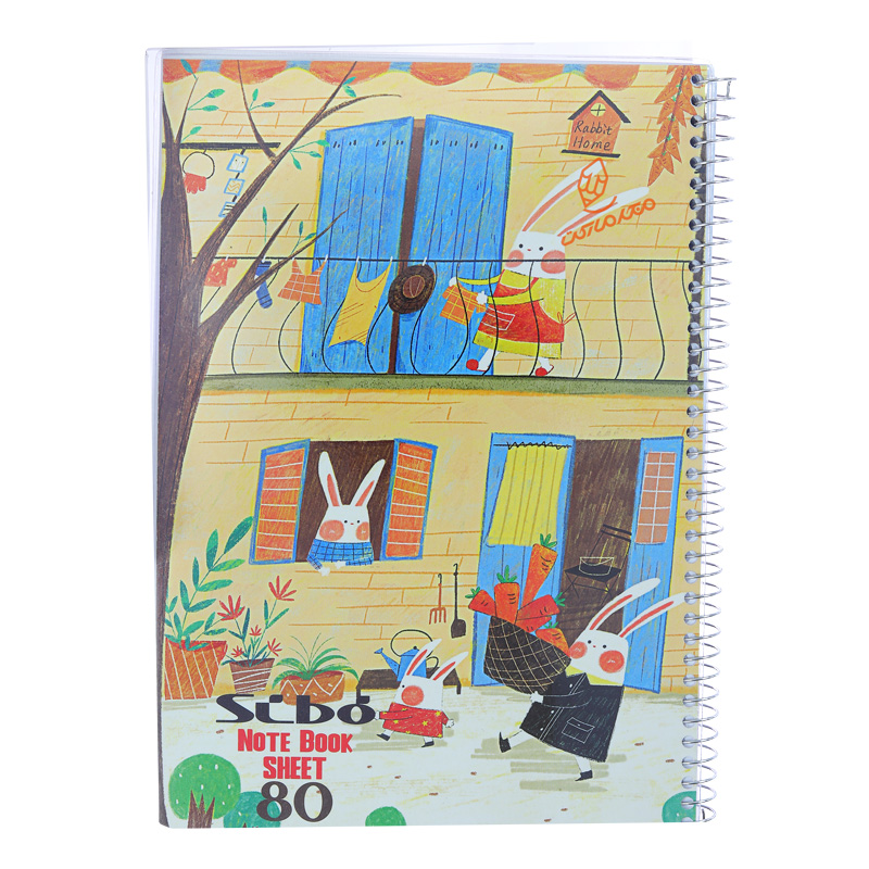 دفتر 80 برگ طرح خرگوش تک خط M23 سیبو SIBO (8).jpg