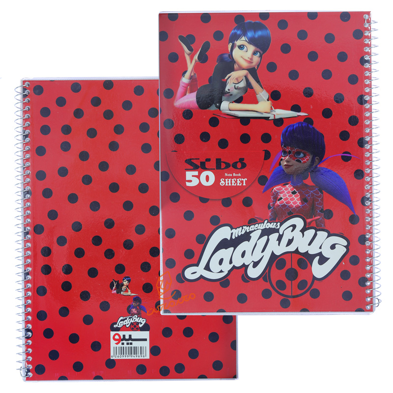 دفتر 50 برگ طرح دختر کفشدوزکی B10 سیبو SIBO (6).jpg