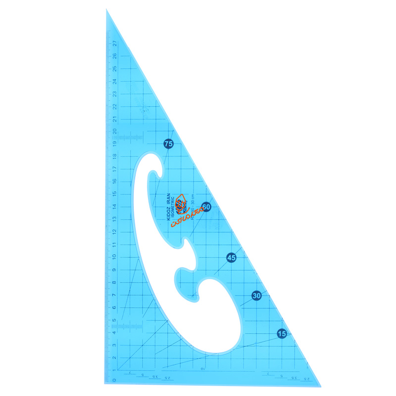 گونیا ۳۰×۶۰ درجه ۳۰ سانتی‌متر کیدوز KIDOZ مناسب طراحی، معماری و نقشه‌کشی دقیق