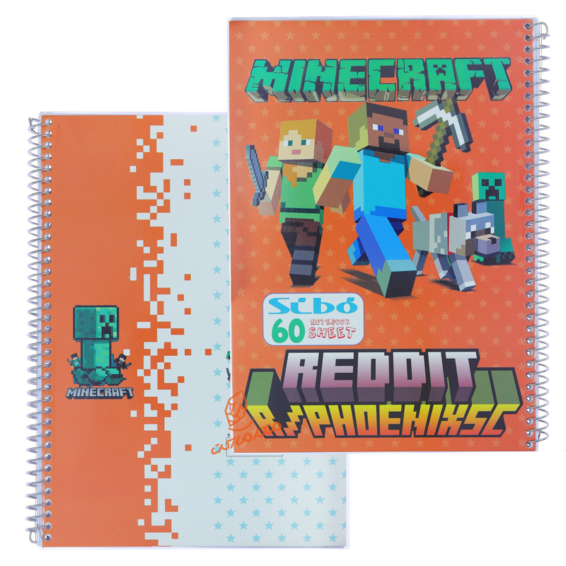 دفتر 60 برگ طرح ماینکرافت F31 سیبو SIBO (8).jpg