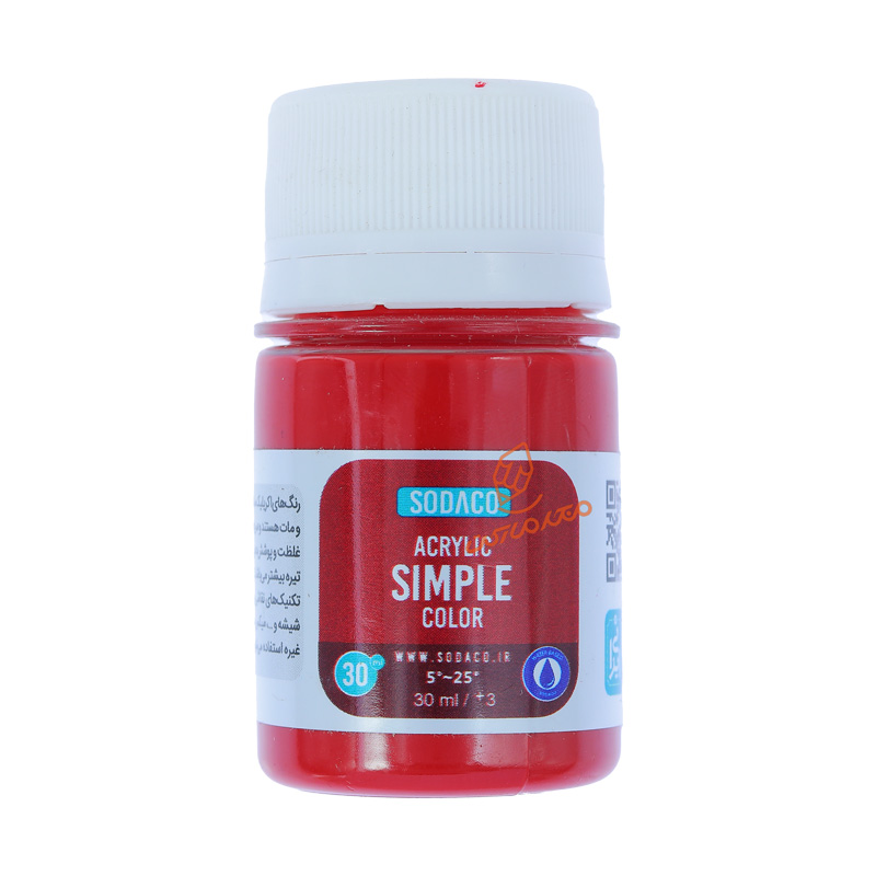 اکریلیک 30 میل Simple ساده سوداکو SODACO - قرمز 0306.jpg