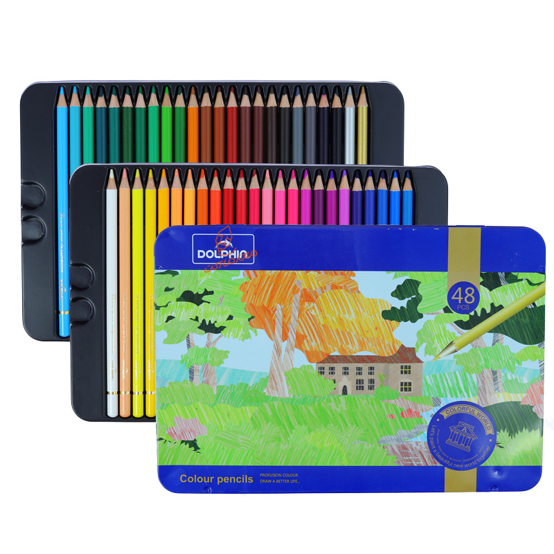 مداد رنگی 48 رنگ دلفین DOLPHIN