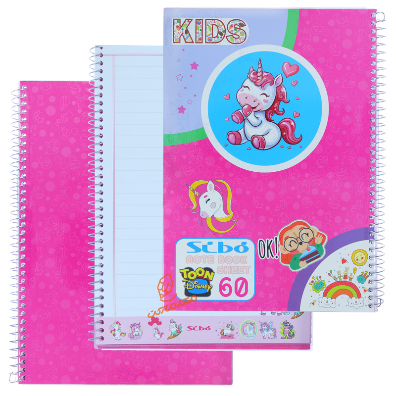 دفتر 60 برگ طرح انیمیشن دخترانه F30 سیبو SIBO (5).jpg