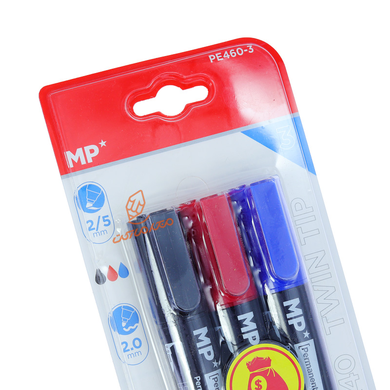 ست ماژیک 3 عددی دو سر پرمننت PE460 ام پی MP (3).jpg