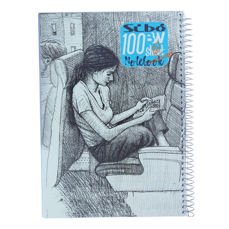 دفتر نقاشی 100 برگ طرح سیاه قلم A46 سیبو SIBO (2).jpg