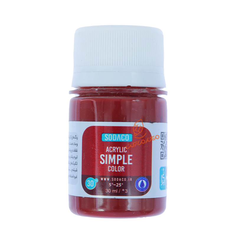 اکریلیک 30 میل Simple ساده سوداکو SODACO - زرشکی 0301.jpg