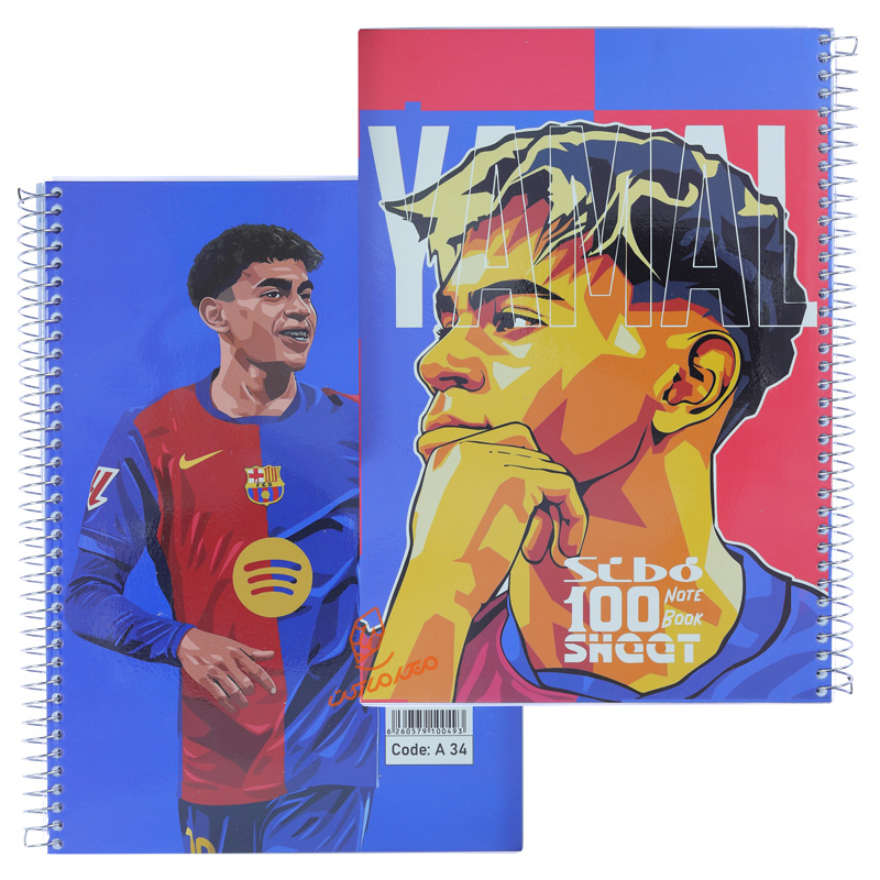 دفتر 100 برگ سری فوتبالی A34 سیبو SIBO (8).jpg