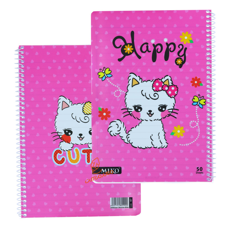 دفتر 50 برگ طرح فانتزی دخترانه E7 میکرو MICRO 4.jpg
