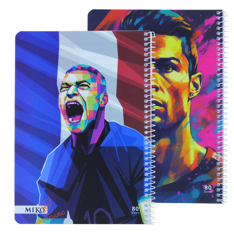 دفتر 80 برگ طرح فوتبال E8 میکرو MICRO