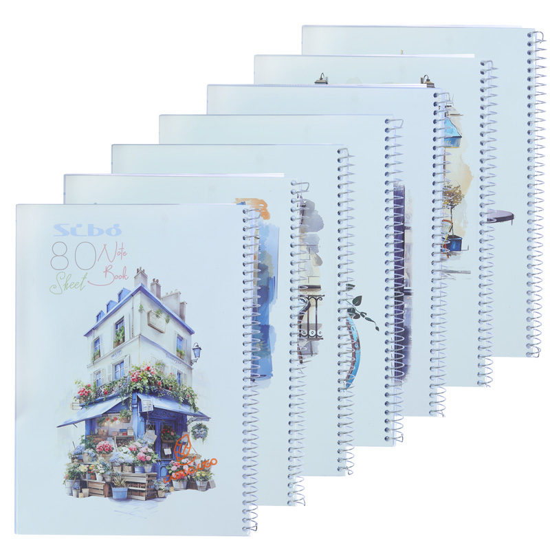 دفتر 80 برگ طرح خانه بهاری M31/2 سیو SIBO