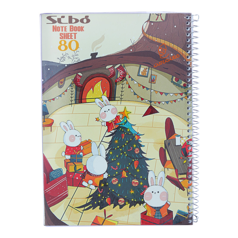 دفتر 80 برگ طرح خرگوش تک خط M23 سیبو SIBO (5).jpg