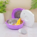 ظرف غذا 2 طبقه دایره طرح کرومی TQH-3114 (3).jpg