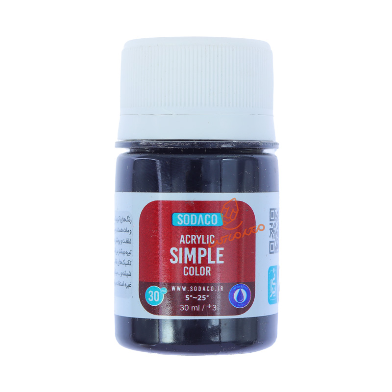 اکریلیک 30 میل Simple ساده سوداکو SODACO - مشکی 0324.jpg