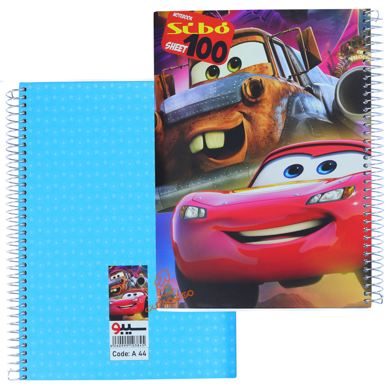 دفتر 100 برگ طرح فانتزی A44 سیبو SIBO (9).jpg