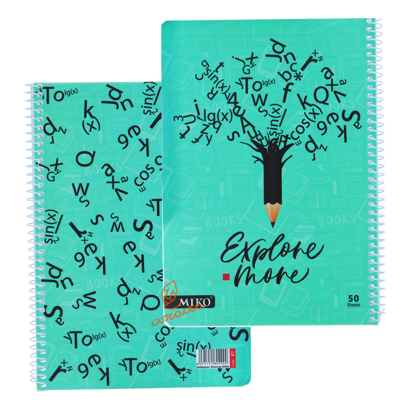 دفتر 50 برگ طرح فانتزی دخترانه E7 میکرو MICRO1.jpg