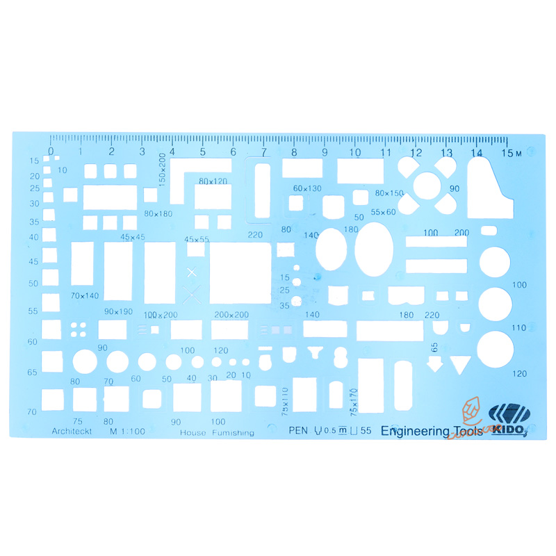 شابلون مبلمان مدل ۱۰۰۱ کیدوز KIDOZ مناسب طراحی و نقشه‌کشی مبلمان و دکوراسیون داخلی