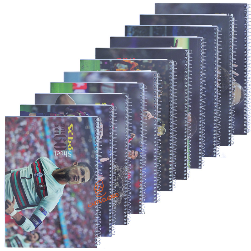 دفتر 60 برگ طرح فوتبالیست های اروپا F29 سیبو SIBO