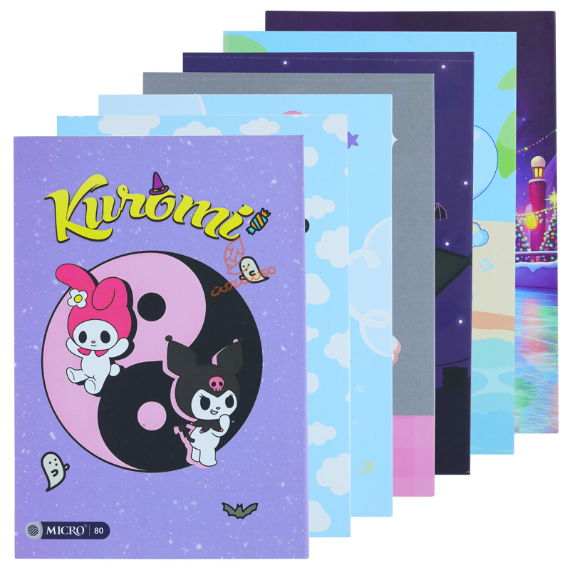 دفتر 80 برگ طرح کرومی D22 میکرو MICRO