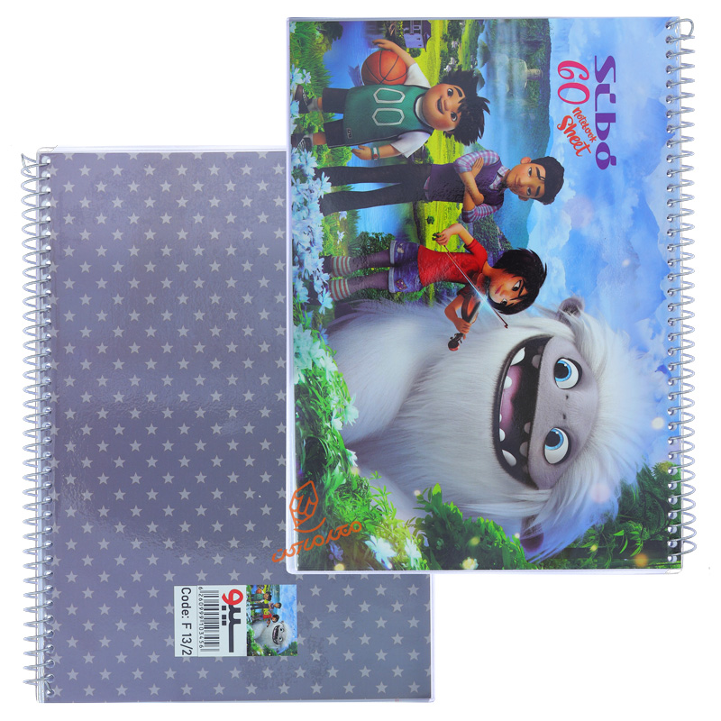 دفتر 60 برگ طرح هیولاها F132 سیبو SIBO (14).jpg