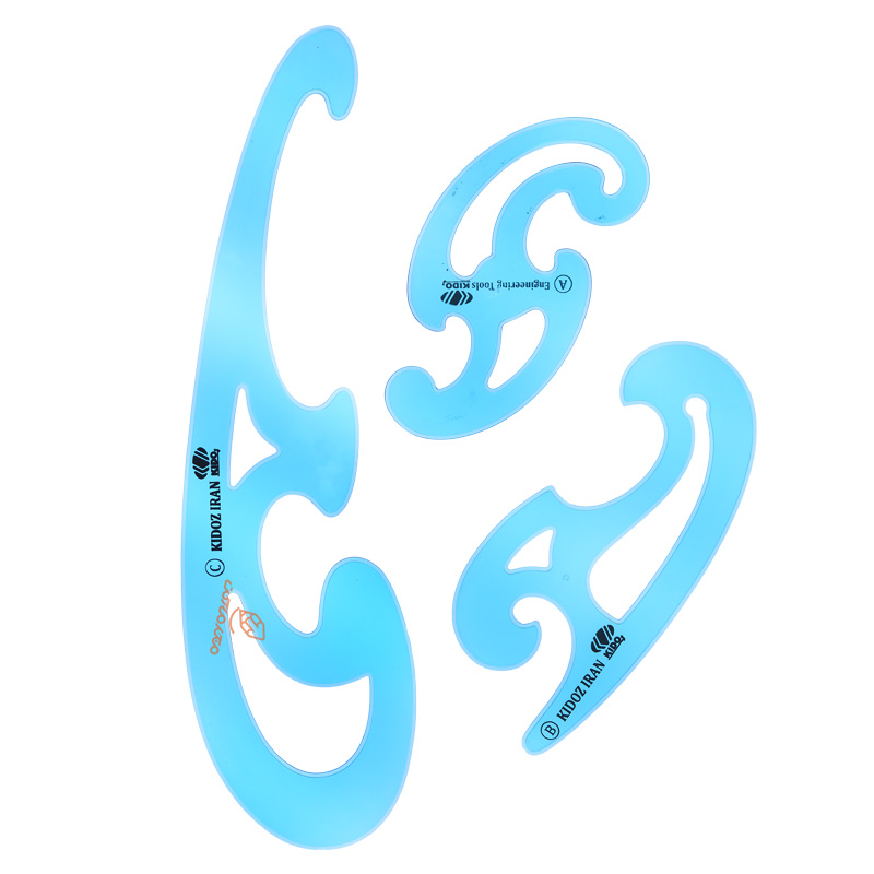 خط‌کش اشل دو مقیاس کیدوز KIDOZ مناسب نقشه‌کشی و طراحی مهندسی دقیق