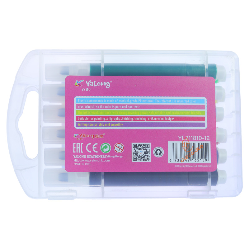 ماژیک رنگ آمیزی 12 رنگ YL-211810 یالونگ YALONG (2).jpg