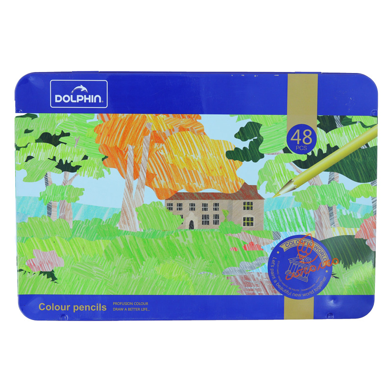 مداد رنگی 48 رنگ دلفین DOLPHIN.jpg
