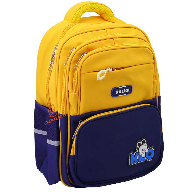 کوله پشتی بچگانه دو رنگ 3 زیپ کد 8112 KALIQI (9).jpg