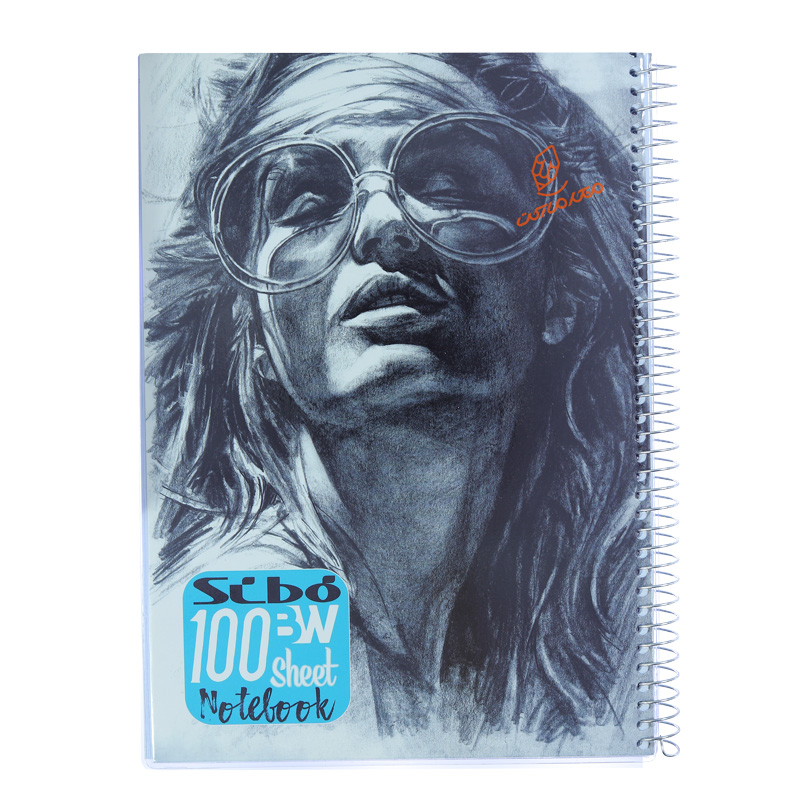 دفتر نقاشی 100 برگ طرح سیاه قلم A46 سیبو SIBO.jpg
