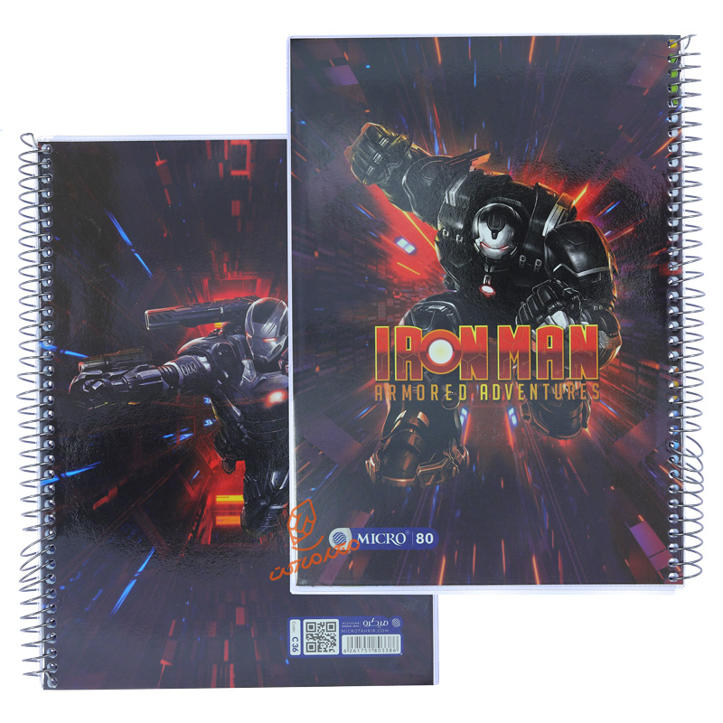 دفتر 80 برگ طرح ابرانسان ها C36 میکرو MICRO.jpg