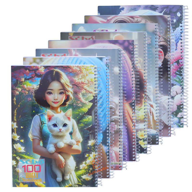 دفتر 100 برگ دفتر 100 برگ طرح دختر مهربان A26 سیبو SIBO