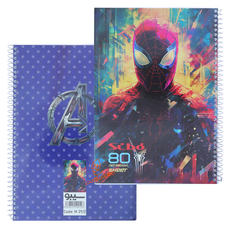 دفتر 80 برگ طرح بتمن M292 سیبو SIBO (8).jpg