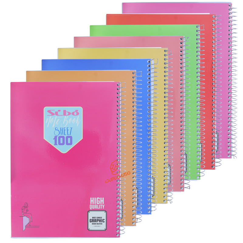 دفتر 100 برگ سری رنگی A33 سیبو SIBO