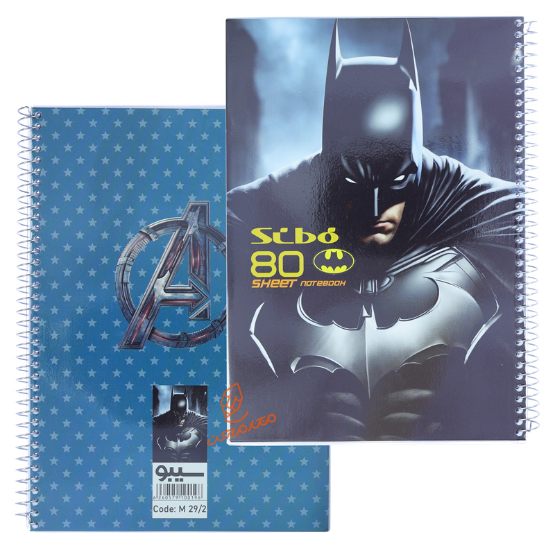 دفتر 80 برگ طرح بتمن M292 سیبو SIBO (6).jpg
