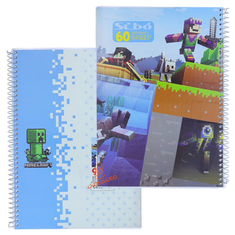 دفتر 60 برگ طرح ماینکرافت F31 سیبو SIBO (2).jpg