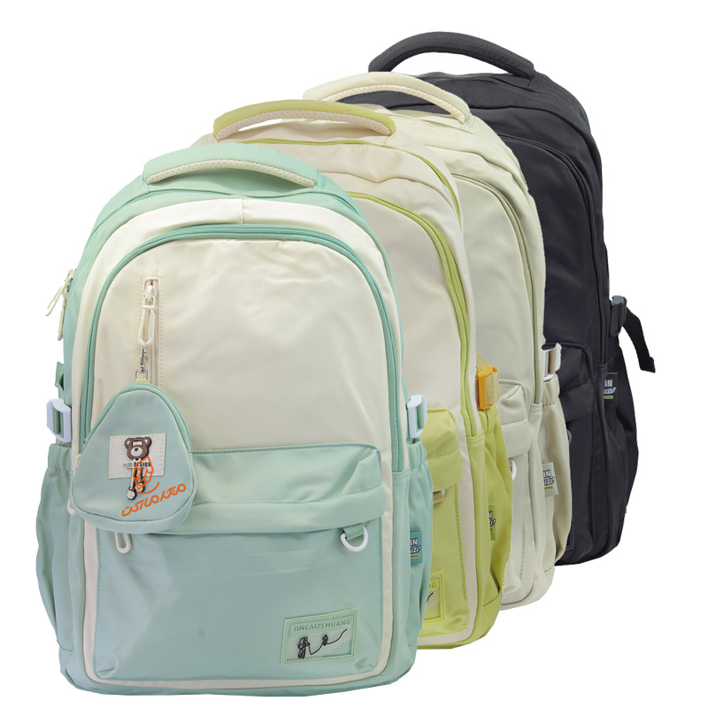 کوله پشتی دو رنگ 2 زیپ کد 9582 JINCAIZI HUANG