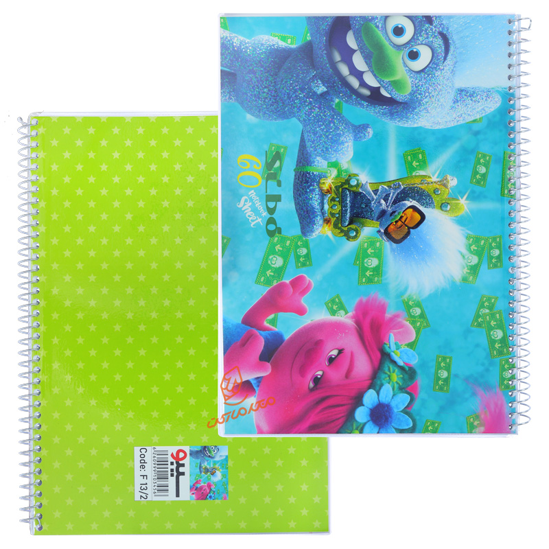 دفتر 60 برگ طرح هیولاها F132 سیبو SIBO (11).jpg