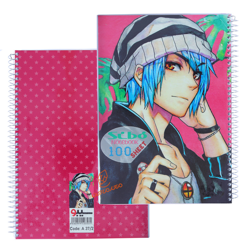 دفتر 100 برگ طرح انیمه پسرانه A372 سیبو SIBO (2).jpg