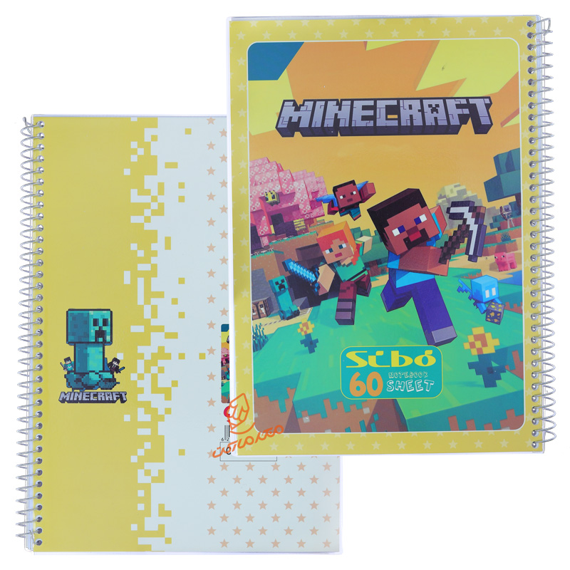 دفتر 60 برگ طرح ماینکرافت F31 سیبو SIBO (4).jpg