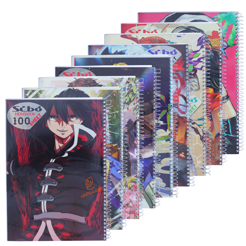 دفتر 100 برگ طرح انیمه پسرانه A37/2 سیبو SIBO