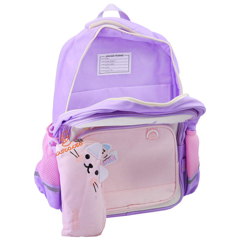 کوله پشتی بچگانه 2 زیپ کد 8090 JINCAIZI HUANG (6).jpg