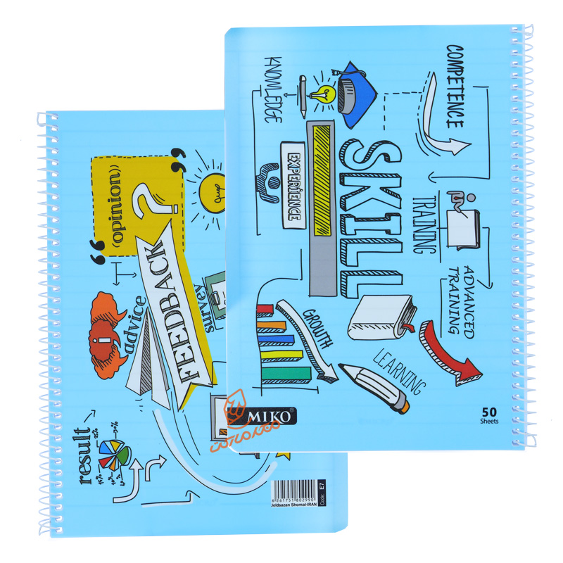 دفتر 50 برگ طرح فانتزی دخترانه E7 میکرو MICRO 2.jpg