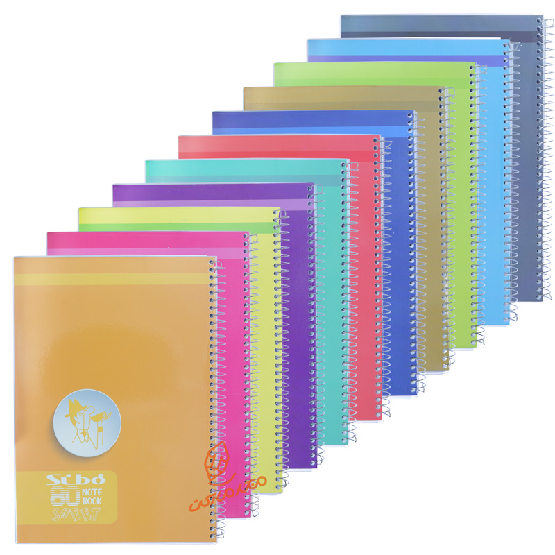 دفتر 80 برگ طرح زندگی شاد M33 سیبو SIBO