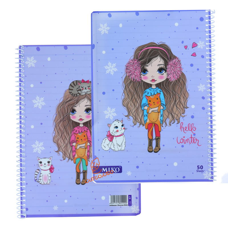 دفتر 50 برگ طرح فانتزی دخترانه E7 میکرو MICRO 6.jpg