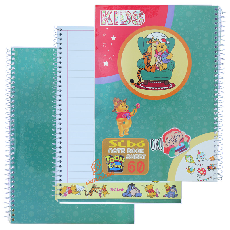 دفتر 60 برگ طرح انیمیشن دخترانه F30 سیبو SIBO (8).jpg