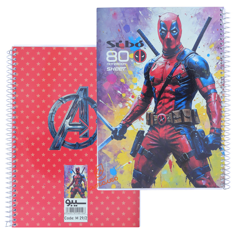 دفتر 80 برگ طرح بتمن M292 سیبو SIBO (7).jpg